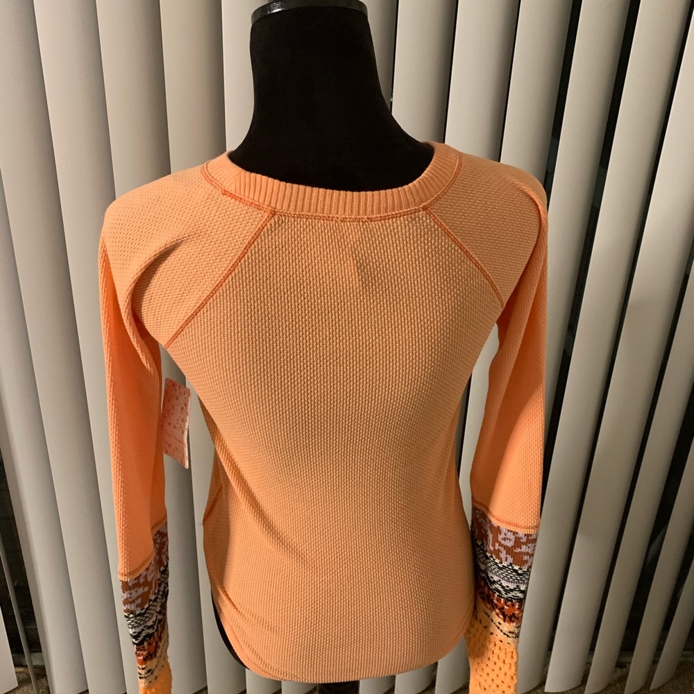 Free People In The Mix Cuff Top desert Orange - Picture 6 of 8